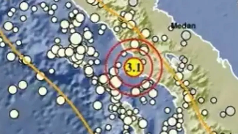 Gempa Bumi Magnitudo 3.1 Guncang Aceh Singkil, Masyarakat Diimbau Tetap Waspada